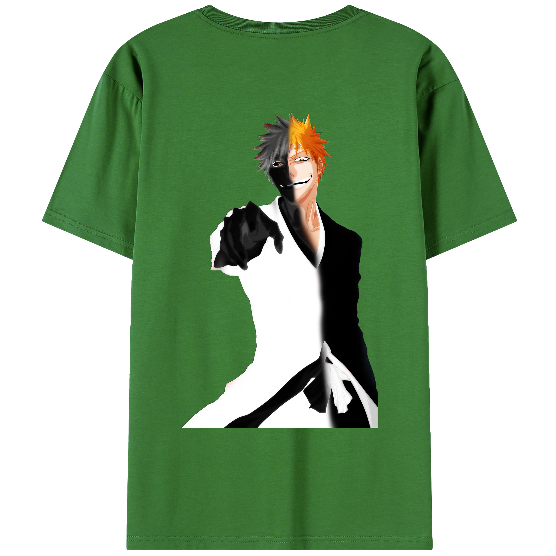 （画像用） ブリーチ 黒崎一護（くろさき いちご）BLEACH Kurosaki Ichigo レディース半袖Tシャツ(バックプリント)